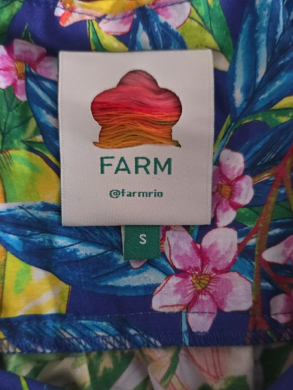 FARM Rio Multicolor Tropical Print Ruffled Strap Dress - Picture 2 of 7
